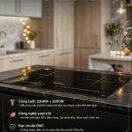 Bếp Từ Đôi BREMER 2200W + 2200W