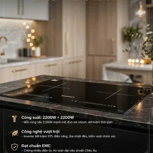 Bếp Từ Đôi BREMER 2200W + 2200W